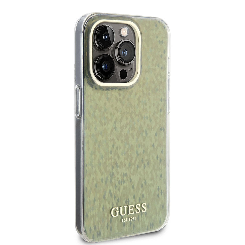 Guess Mirror Disco Yazı Logolu Apple iPhone 15 Pro Kılıf