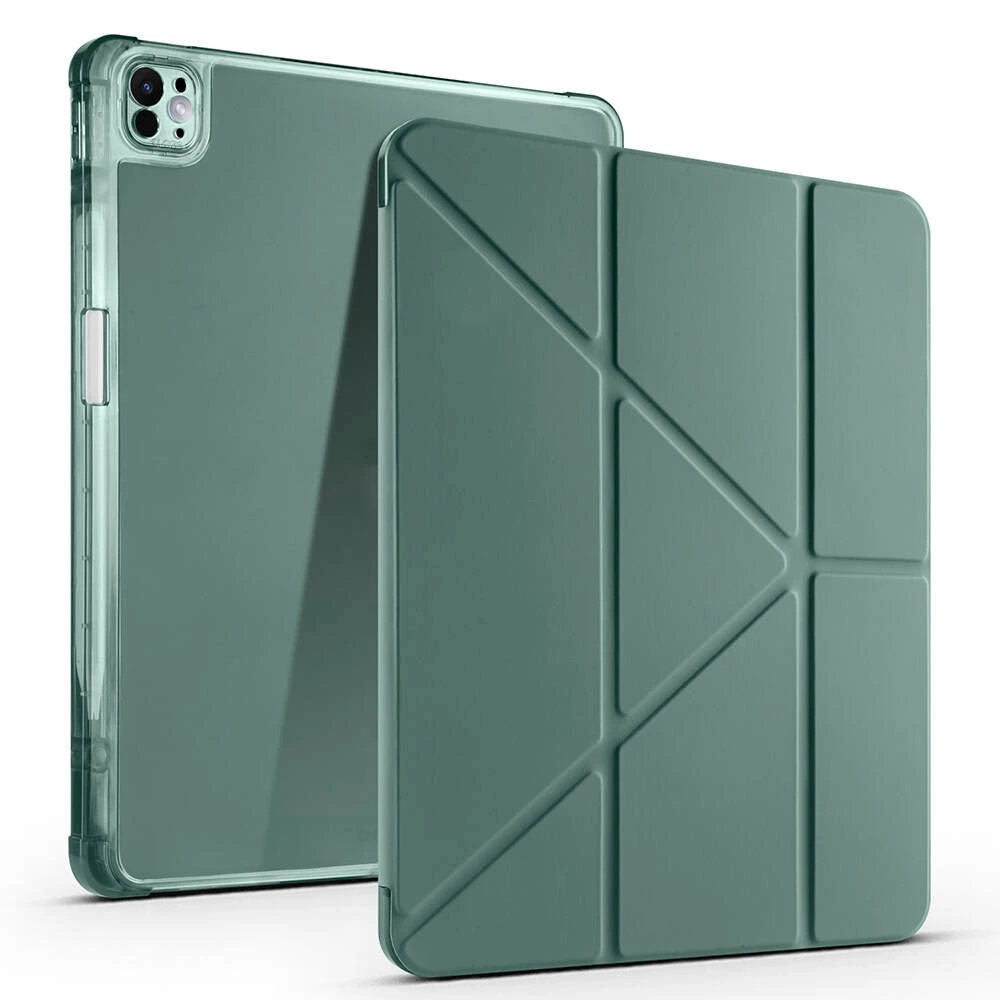 Zore Tri Folding Apple iPad Pro 13 Kalem Bölmeli Standlı Kılıf