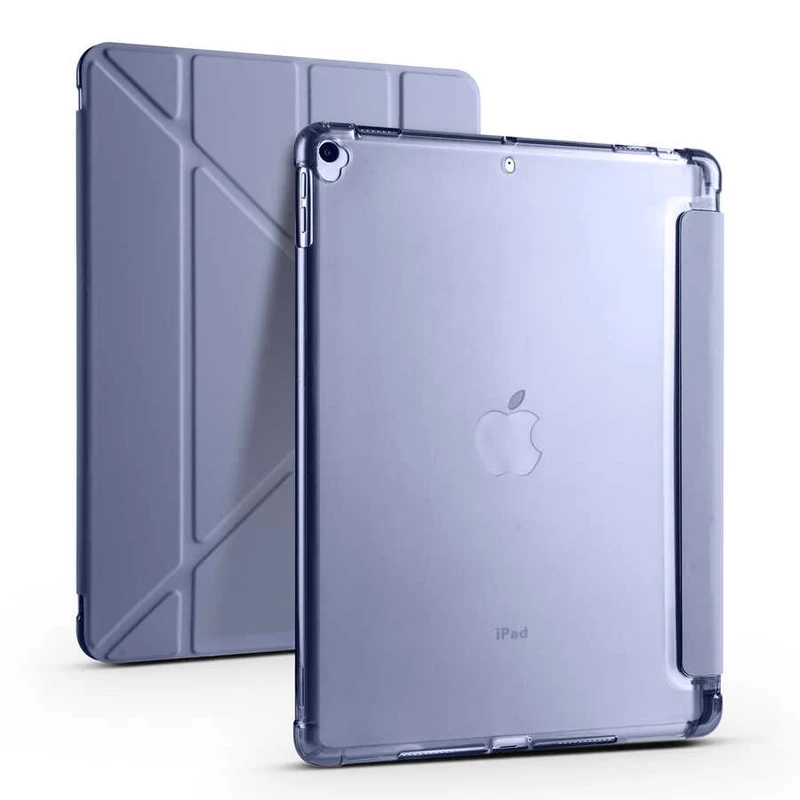 Zore Tri Folding Apple iPad 10.2 2021 (9.Nesil) Kalem Bölmeli Standlı Kılıf