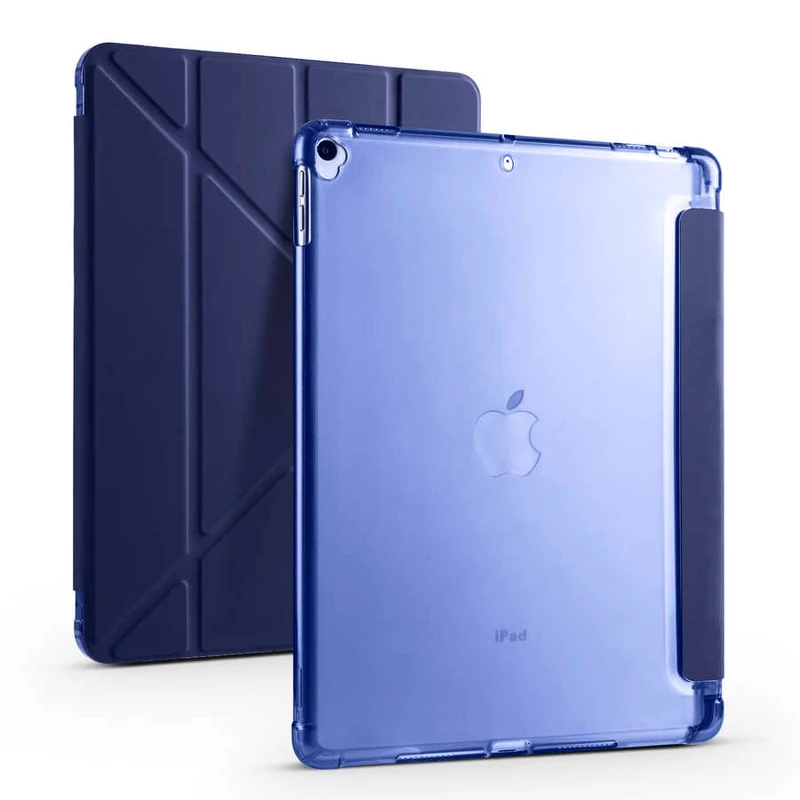 Zore Tri Folding Apple iPad 10.2 2021 (9.Nesil) Kalem Bölmeli Standlı Kılıf