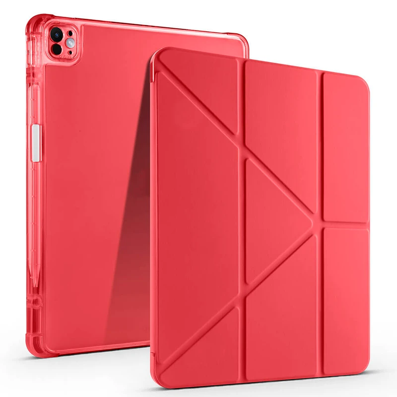 Zore Tri Folding Apple iPad Air 13 2024 Kalem Bölmeli Standlı Kılıf