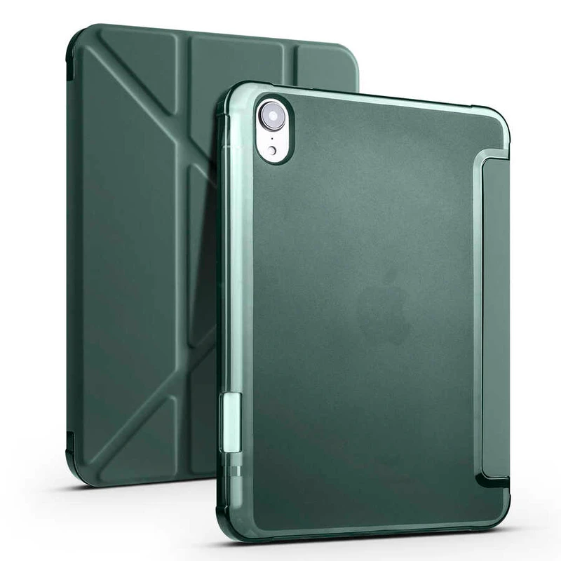 Zore Tri Folding Apple iPad Mini 2021 (6.Nesil) Kalem Bölmeli Standlı Kılıf