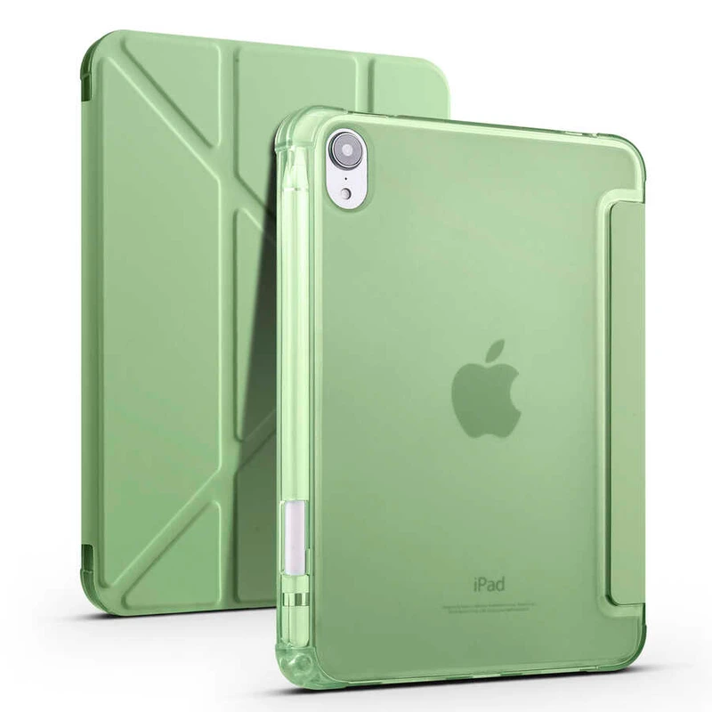 Zore Tri Folding Apple iPad Mini 2021 (6.Nesil) Kalem Bölmeli Standlı Kılıf