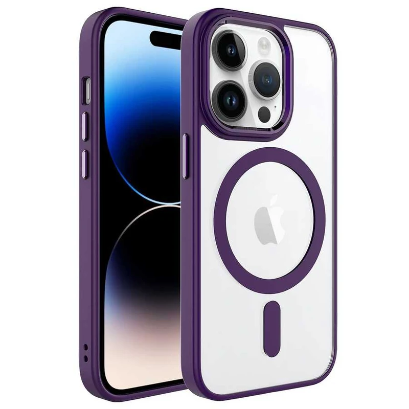 Zore Krom M-Safe Apple iPhone 14 Pro Max Kablosuz Şarj Özellikli Silikon Kılıf