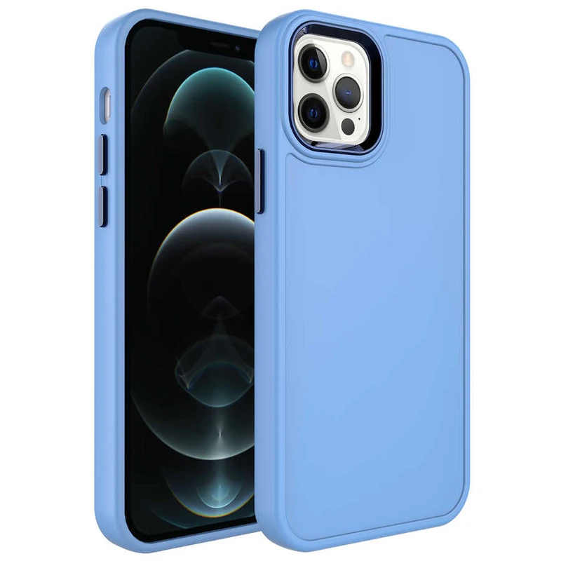 Zore Botox Apple iPhone 14 Pro Metal Çerçeve ve Buton Tasarımlı Sert Kılıf