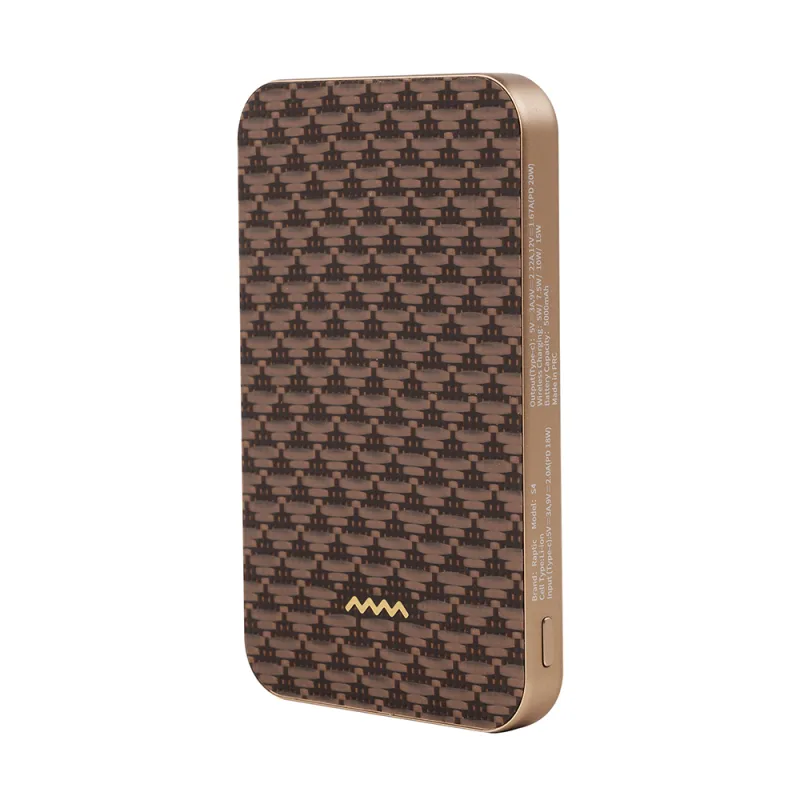Raptic S4 Aramid-Skin M-Safe Şarj Özellikli Ultra İnce 5000mAh 15W Powerbank