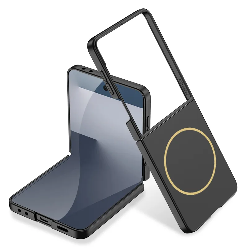 GKK Kıpta Samsung Galaxy Z Flip 7 M-Safe Kablosuz Şarjlı Kılıf