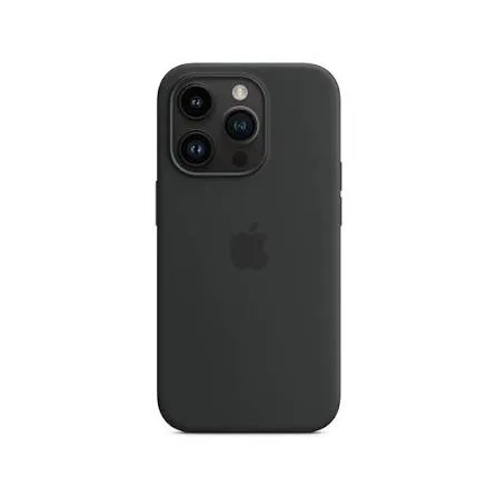 Apple iPhone 14 Pro Max MagSafe Silikon Kılıf Gece Yarısı