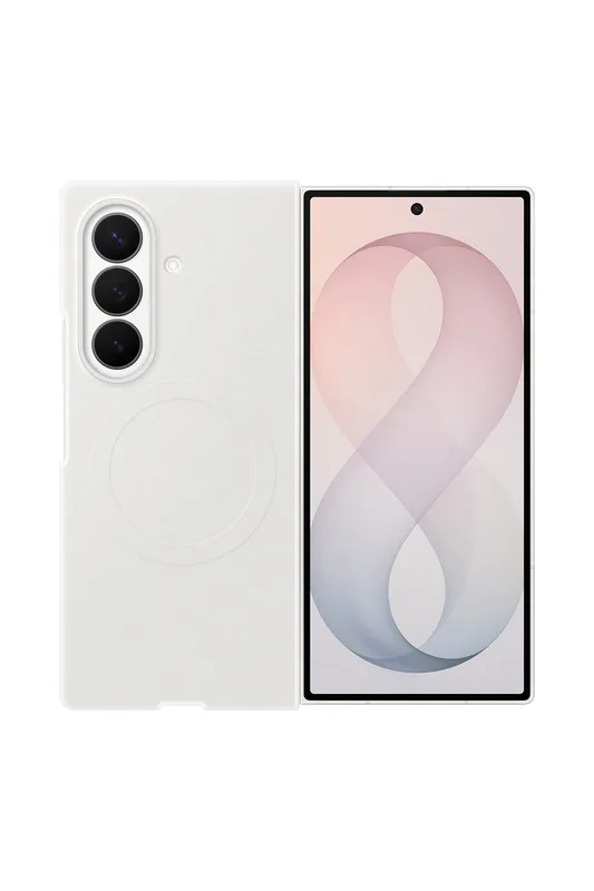 Samsung Galaxy Z Fold8 Ultra EF-EF976 Silikon Magnet Krem Kılıf