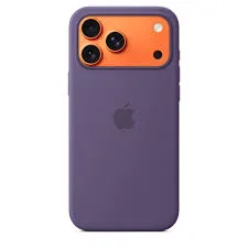 Apple iPhone 17 Pro Max MagSafe Silikon Puslu Mor Kılıf