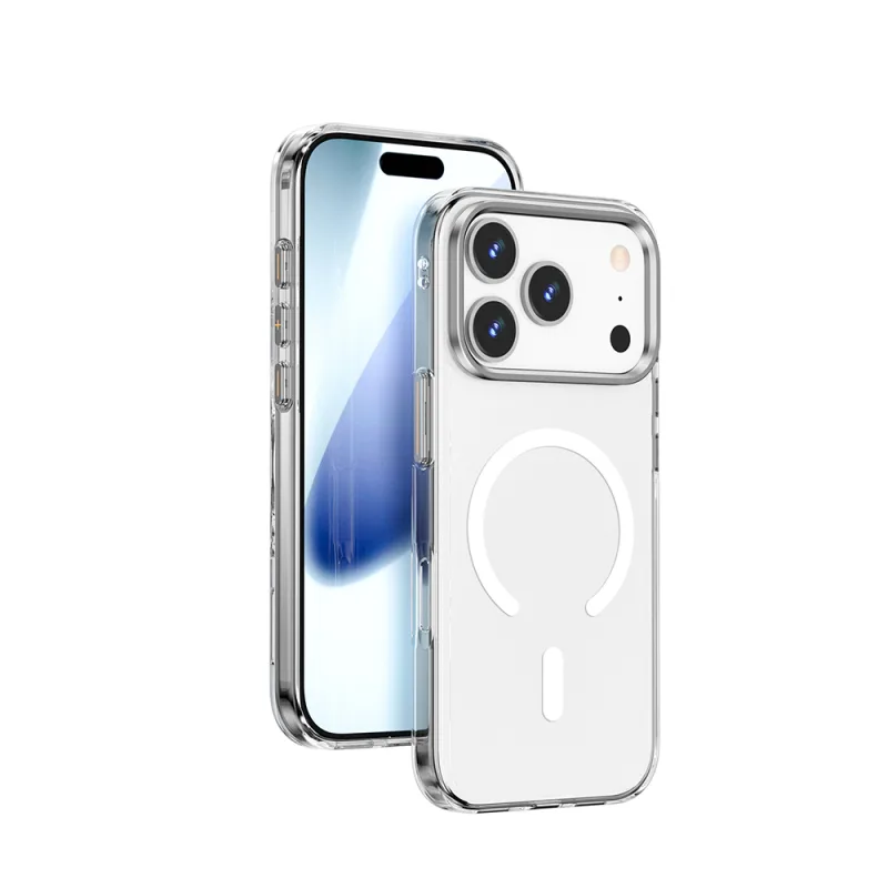 Wiwu YXK-208 Invisible Apple iPhone 17 Pro M-Safe Şarj Özellikli Ultra Sert PC Kılıf