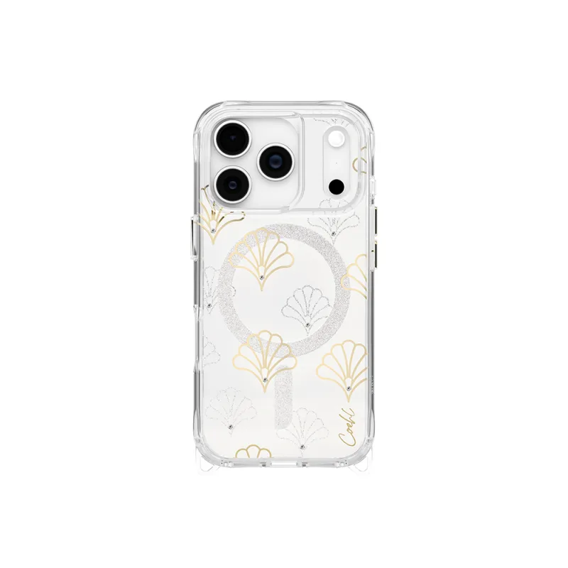 Uniq Coehl Maree Apple iPhone 17 Pro M-Safe Şarj Özellikli Şeffaf Desenli Kılıf