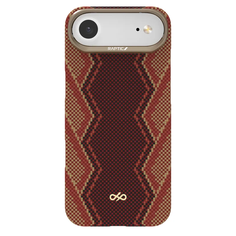 Raptic Aramid Skin Bionic Apple iPhone 17 Air M-Safe Şarj Özellikli Karbon Kılıf