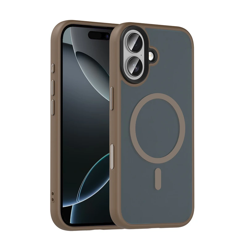 Zore Flet M-Safe Apple iPhone 17 Mat Arka Yüzey Wireless Şarj Özellikli Kılıf