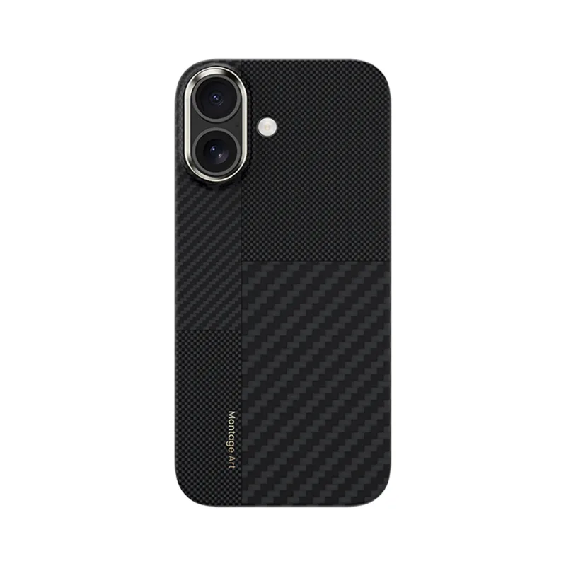 Benks Montage ArmorAir Kevlar Apple iPhone 17 M-Safe Şarj Özellikli Karbon Fiber Kılıf