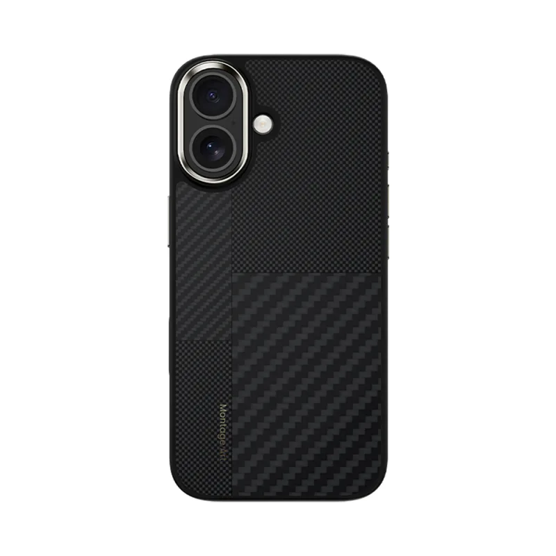 Benks Montage Hybrid ArmorPro Kevlar Apple iPhone 17 M-Safe Şarj Özellikli Karbon Fiber Kılıf
