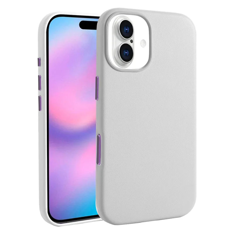 Zore Kupra Apple iPhone 17 M-Safe Şarj Özellikli PU Deri Görünümlü Kılıf