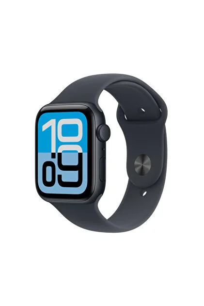 Apple Watch SE 3 GPS 44mm Gece Yarısı Alüminyum Kasa Gece Yarısı Spor Kordon Akıllı Saat