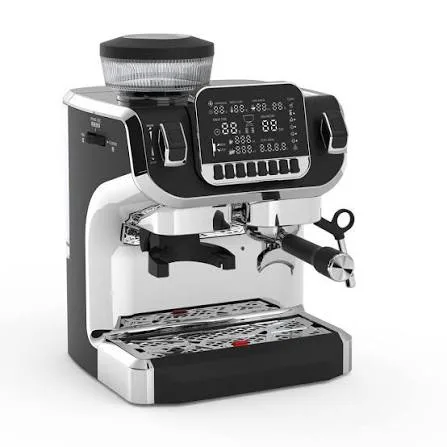 LePresso Öğütücülü LCD Ekranlı Siyah Espresso Makinesi