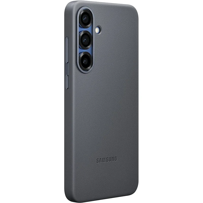 Samsung Galaxy S25+ Kindsuit Suni Deri Kılıf, Siyah