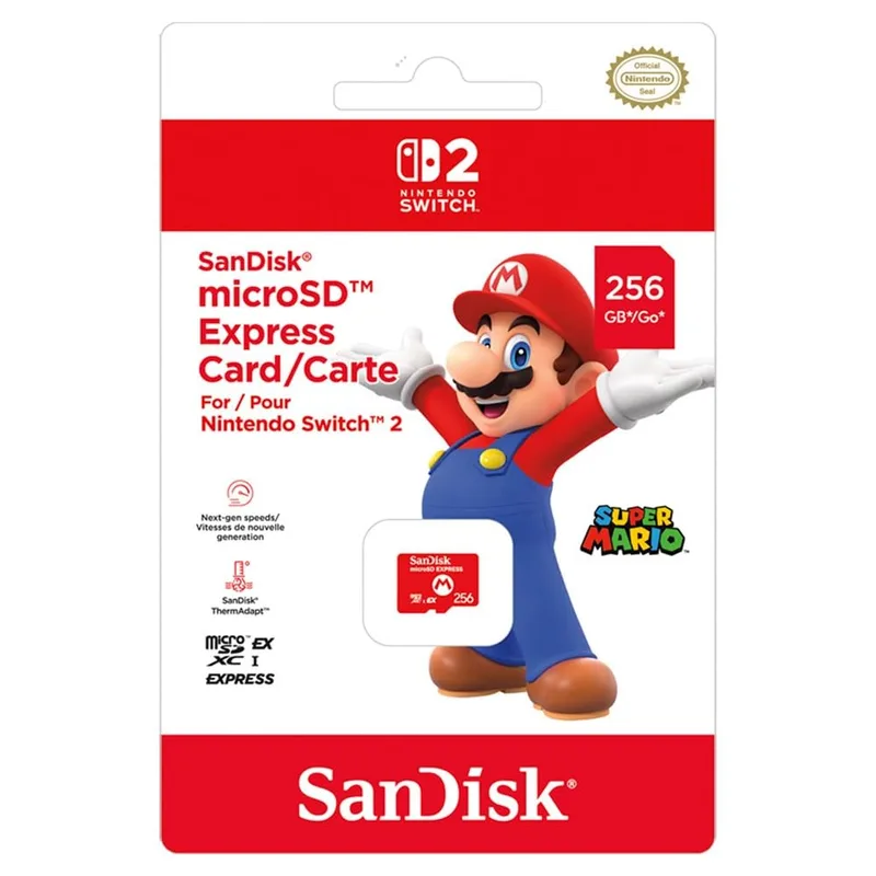 SanDisk 256GB MicroSD Express Nintendo Switch 2 Hafıza Kartı