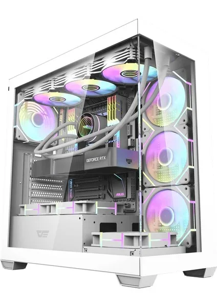 Aigo DS900 Beyaz 850W 80+ Bronze Argb Mid Tower Kasa TR3