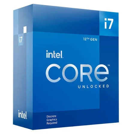 Intel Core i7-12700KF 12. Nesil Masaüstü İşlemci (Temel Frekans: 3.6GHz Turboboost: 5.0GHz, 6 Çekirdek, LGA1700, RAM DDR4 ve DDR5 128GB'a kadar) BX8071512700KF