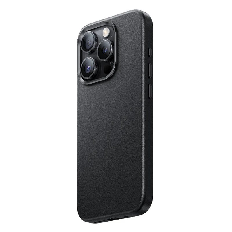 Benks Magnetic PU Deri Apple iPhone 15 Pro Max Siyah Kılıf