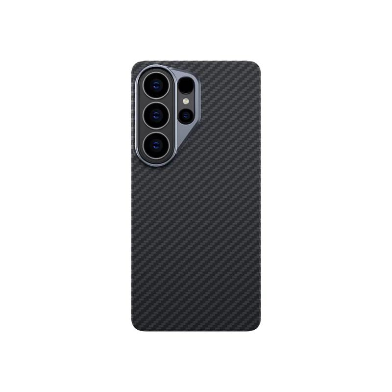 Galaxy S26 Ultra Kılıf M-safe Şarj Özellikli 1500D Aramid Fiber Amazingthing Titan Max Serisi Kapak Siyah
