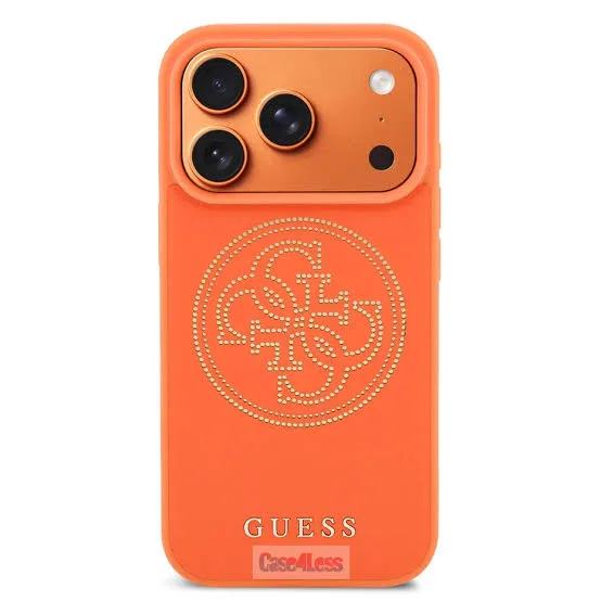 GUESS HC MAGSAFE PC TPU W/ 4G ZIMBALI ORANGE  IP17 PRO MAX