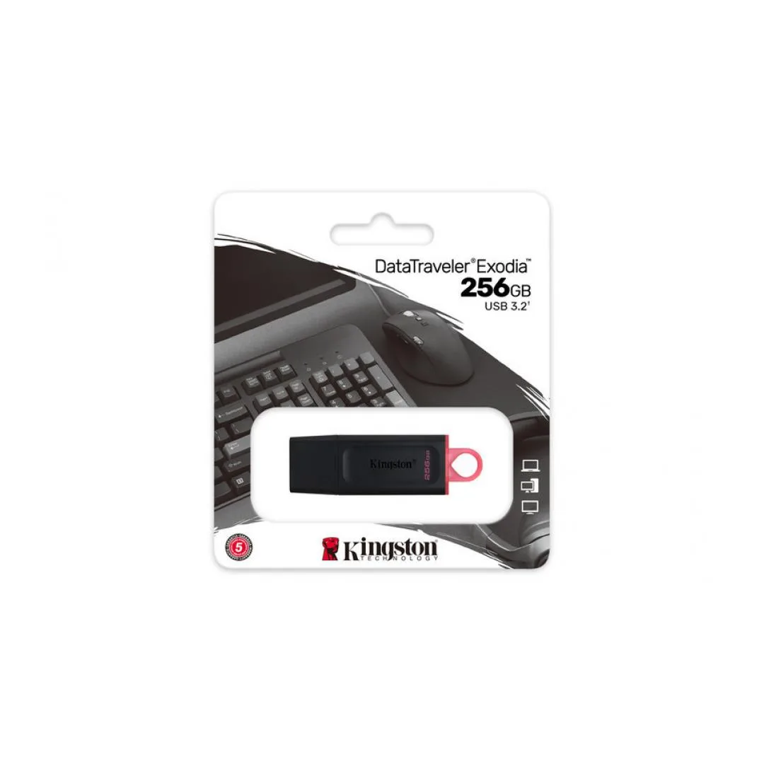 Kingston DataTraveler Exodia 256GB USB 3.2 Flash Bellek