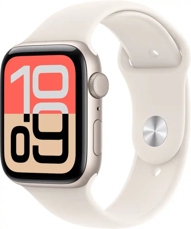 Apple Watch SE 3 GPS 44mm Yıldız Işığı Alüminyum Kasa Yıldız Işığı Spor Kordon Akıllı Saat