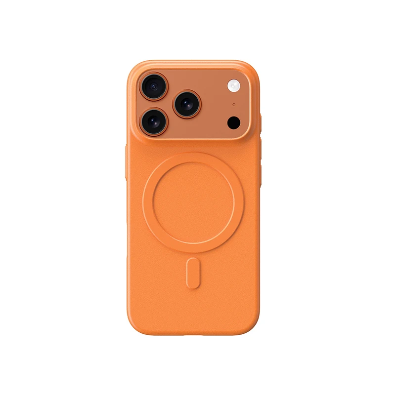 AmazingThing Apple iPhone 17 Pro Max Minimal Air Serisi M-Safe Şarj Özellikli Turuncu Kılıf